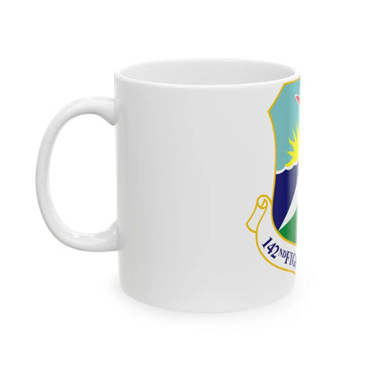 142nd Fighter Wing (U.S. Air Force) White Coffee Mug-Go Mug Yourself