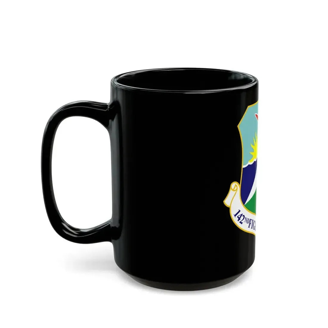 142nd Fighter Wing (U.S. Air Force) Black Coffee Mug - Go Mug Yourself