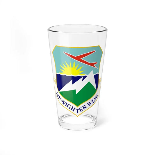 142nd Fighter Wing (U.S. Air Force) Pint Glass 16oz 16oz - Go Mug Yourself