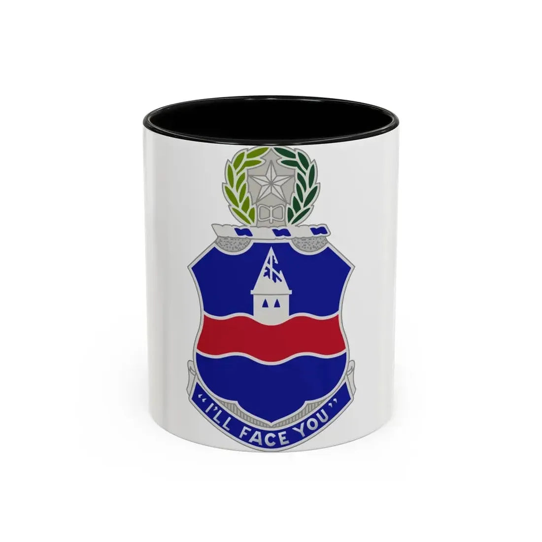 142nd Infantry Regiment (U.S. Army) Accent Coffee Mug 11oz Black - Go Mug Yourself