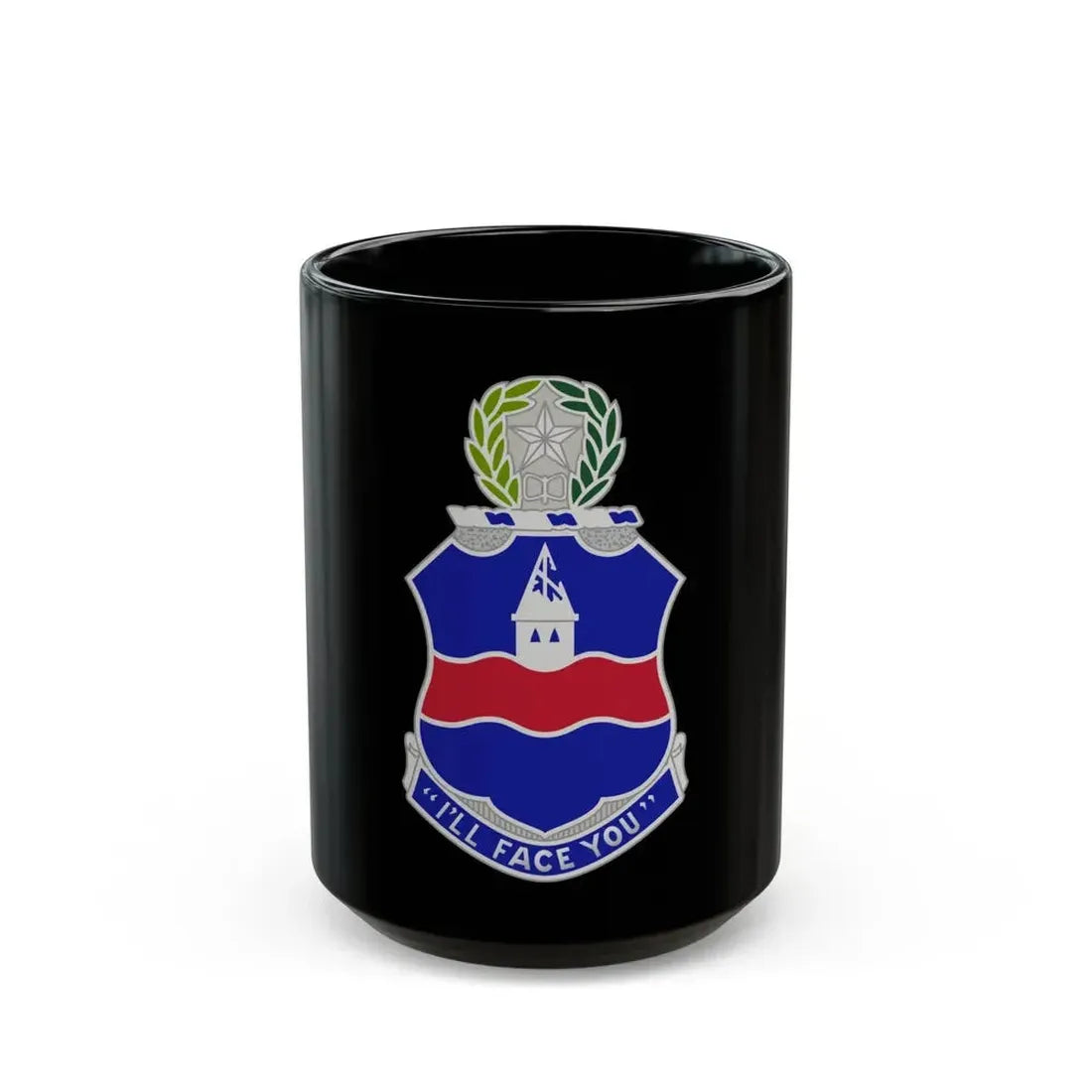 142nd Infantry Regiment (U.S. Army) Black Coffee Mug 15oz - Go Mug Yourself