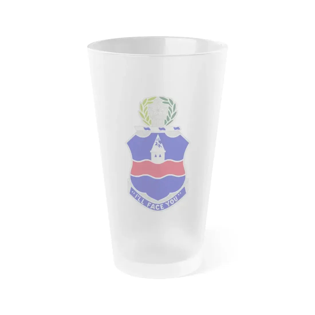 142nd Infantry Regiment (U.S. Army) Frosted Pint Glass 16oz Default Title - Go Mug Yourself