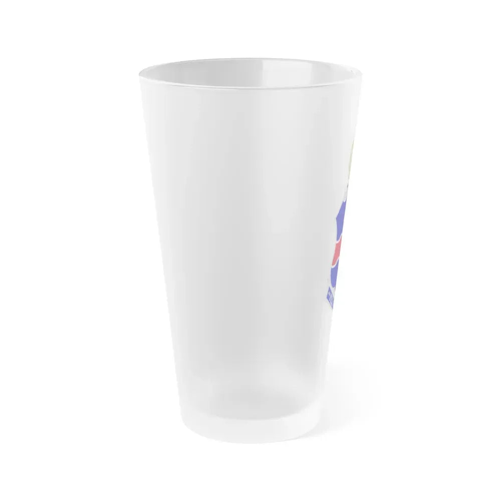 142nd Infantry Regiment (U.S. Army) Frosted Pint Glass 16oz - Go Mug Yourself