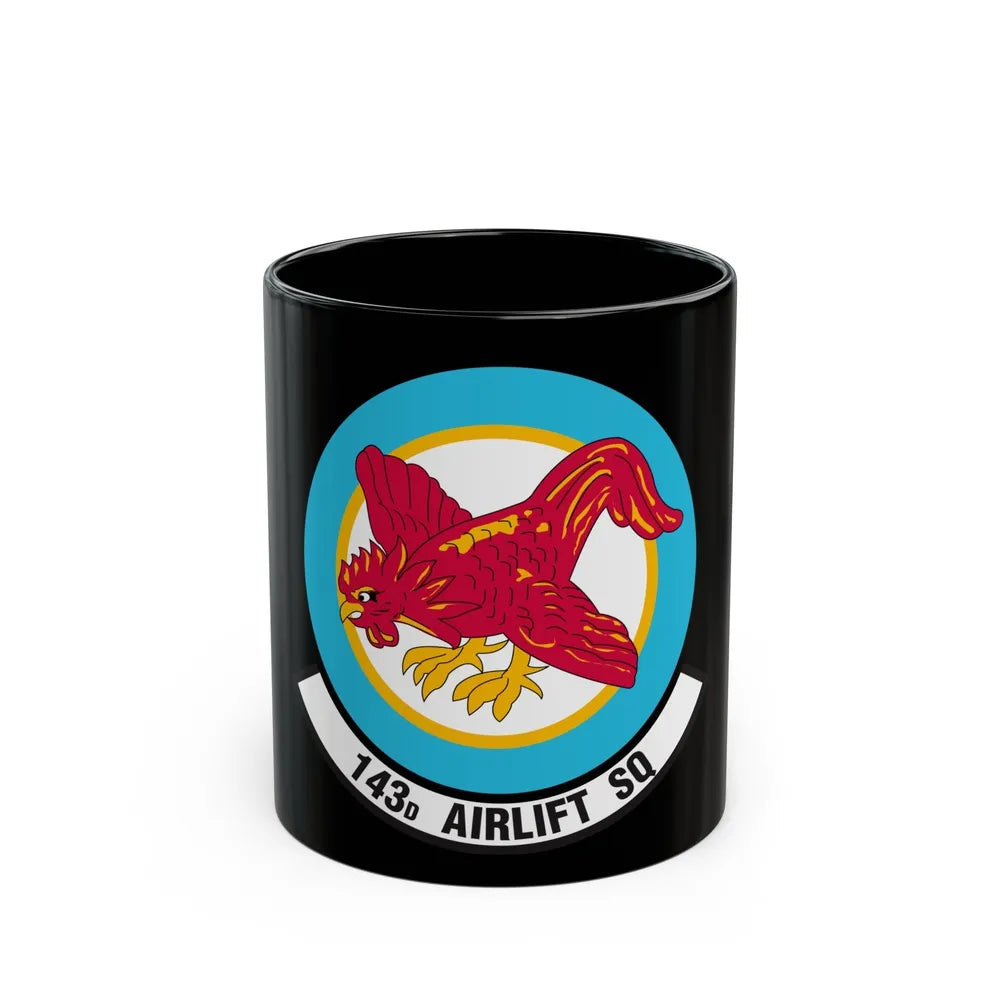 143 Airlift Squadron (U.S. Air Force) Black Coffee Mug-11oz-Go Mug Yourself