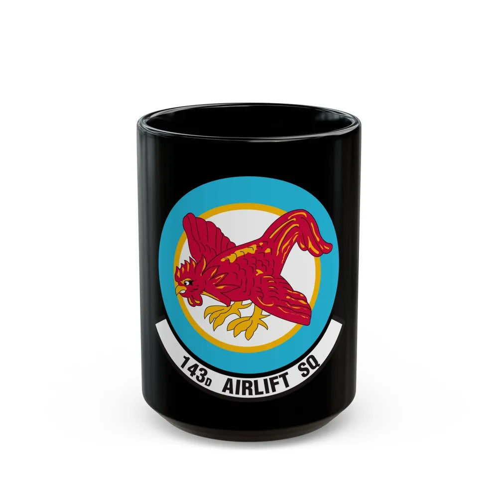 143 Airlift Squadron (U.S. Air Force) Black Coffee Mug-15oz-Go Mug Yourself