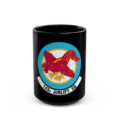 143 Airlift Squadron (U.S. Air Force) Black Coffee Mug-15oz-Go Mug Yourself