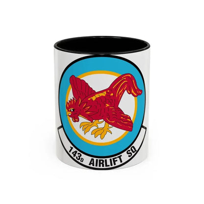 143 Airlift Squadron (U.S. Air Force) Accent Coffee Mug 11oz Black - Go Mug Yourself