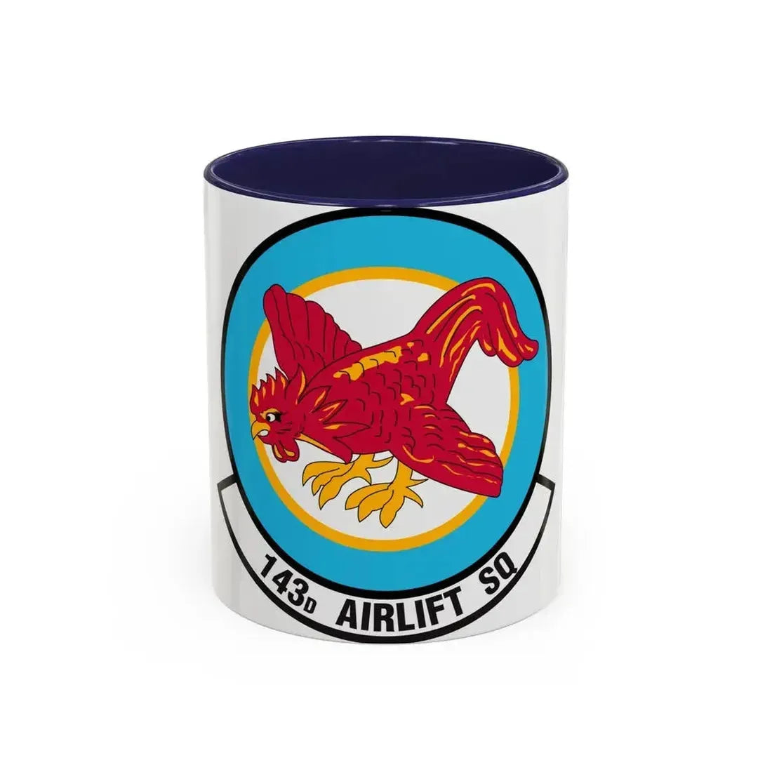 143 Airlift Squadron (U.S. Air Force) Accent Coffee Mug 11oz Navy - Go Mug Yourself