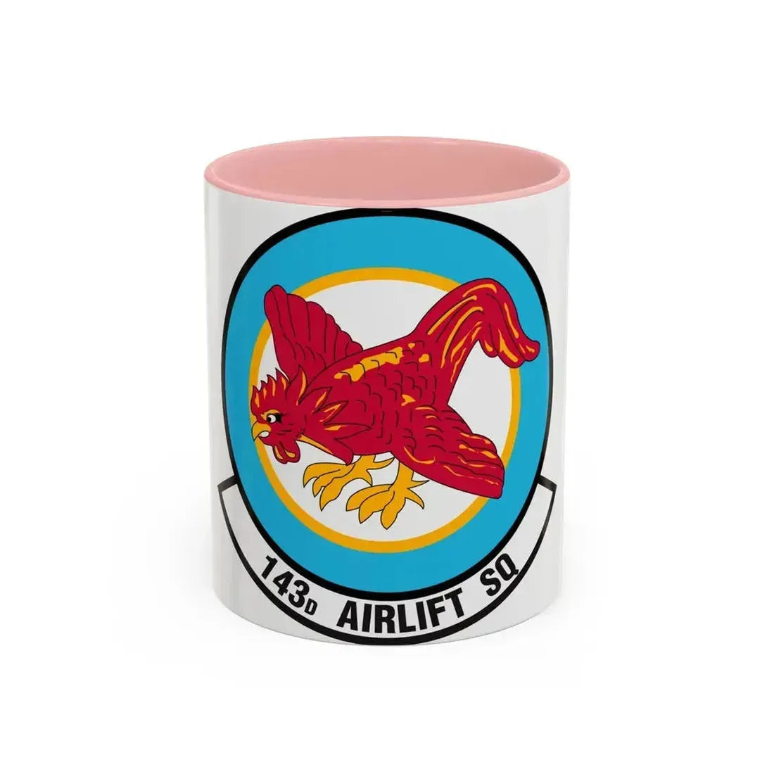 143 Airlift Squadron (U.S. Air Force) Accent Coffee Mug 11oz Pink - Go Mug Yourself