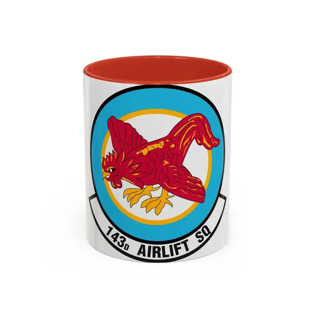 143 Airlift Squadron (U.S. Air Force) Accent Coffee Mug 11oz Red - Go Mug Yourself