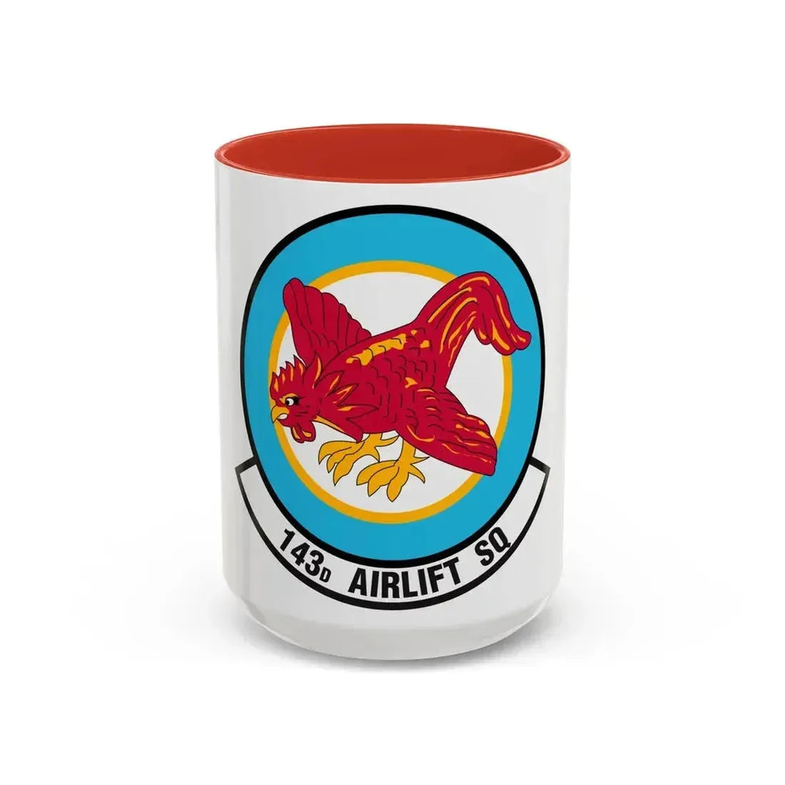 143 Airlift Squadron (U.S. Air Force) Accent Coffee Mug 15oz Red - Go Mug Yourself