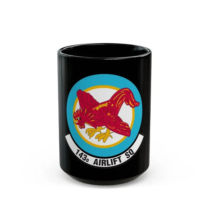 143 Airlift Squadron (U.S. Air Force) Black Coffee Mug 15oz - Go Mug Yourself