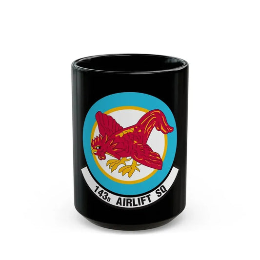 143 Airlift Squadron (U.S. Air Force) Black Coffee Mug 15oz - Go Mug Yourself