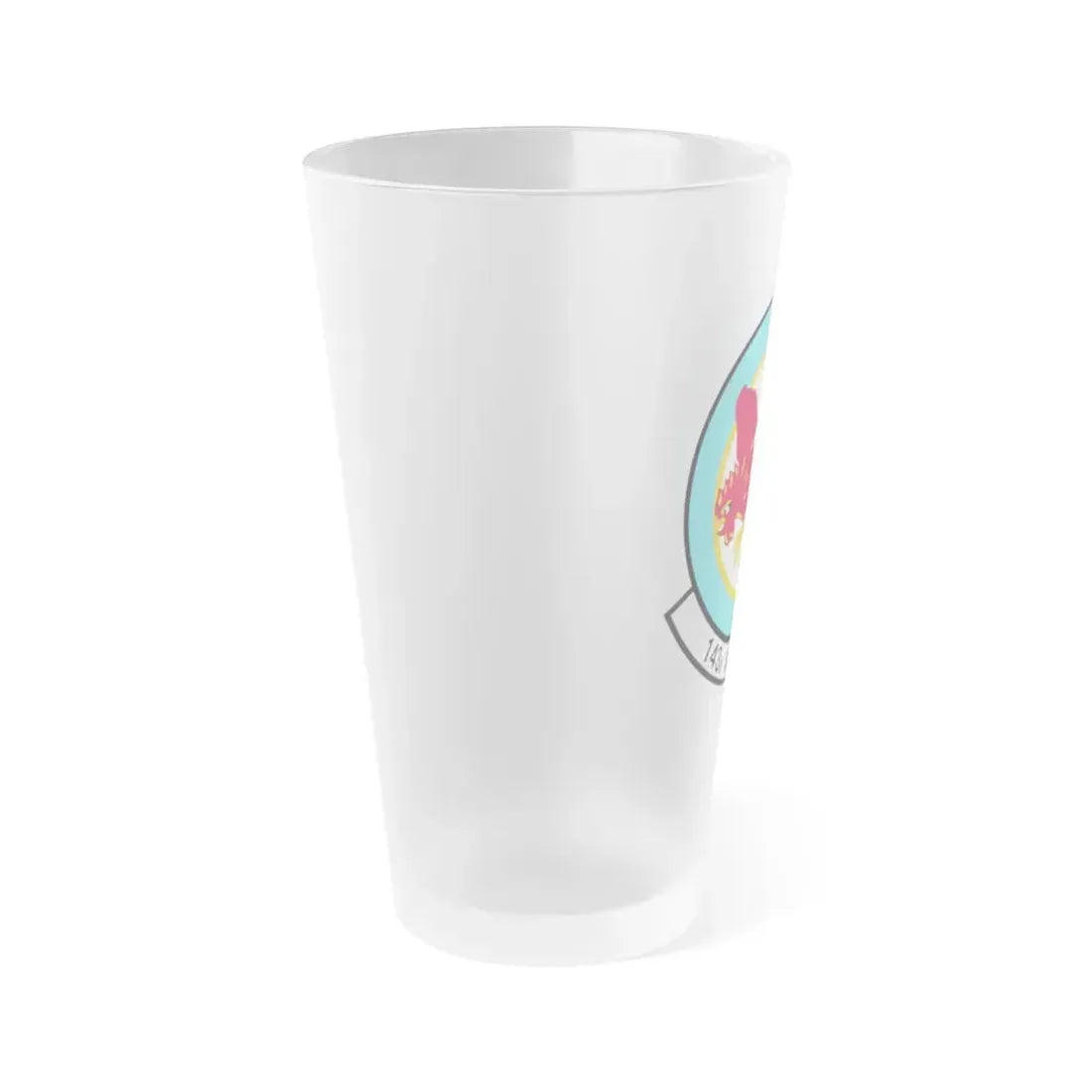 143 Airlift Squadron (U.S. Air Force) Frosted Pint Glass 16oz - Go Mug Yourself