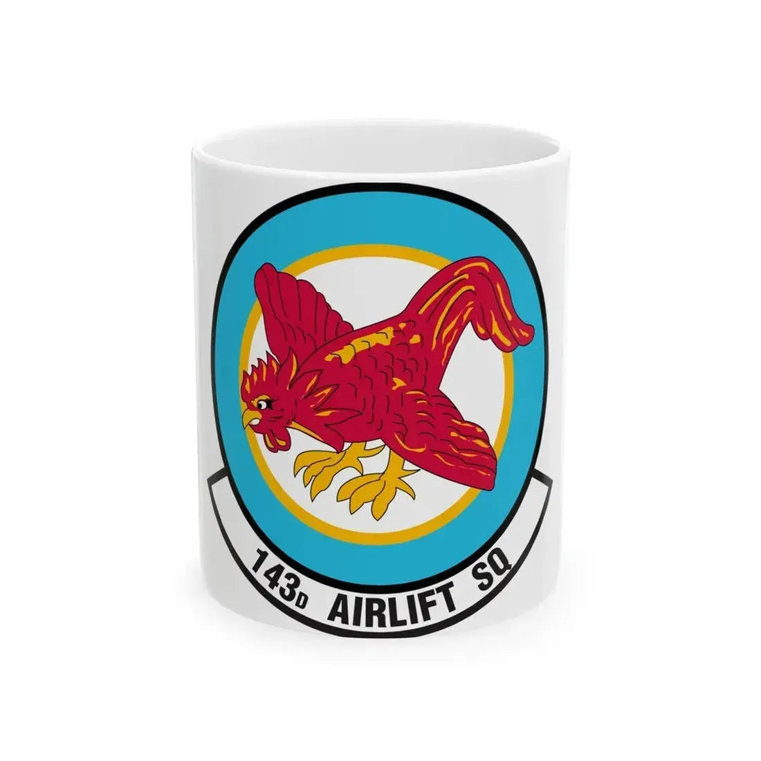 143 Airlift Squadron (U.S. Air Force) White Coffee Mug - Go Mug Yourself