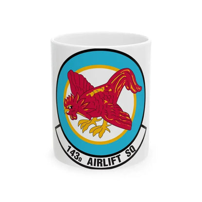143 Airlift Squadron (U.S. Air Force) White Coffee Mug - Go Mug Yourself