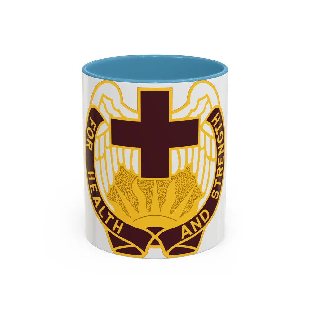 143 Evacuation Hospital (U.S. Army) Accent Coffee Mug-11oz-Light Blue-Go Mug Yourself