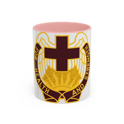 143 Evacuation Hospital (U.S. Army) Accent Coffee Mug-11oz-Pink-Go Mug Yourself