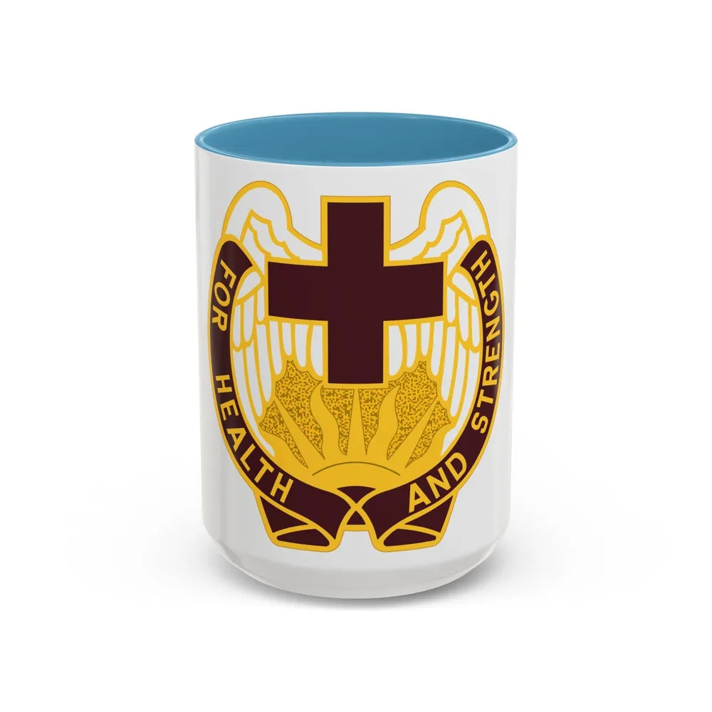 143 Evacuation Hospital (U.S. Army) Accent Coffee Mug-15oz-Light Blue-Go Mug Yourself