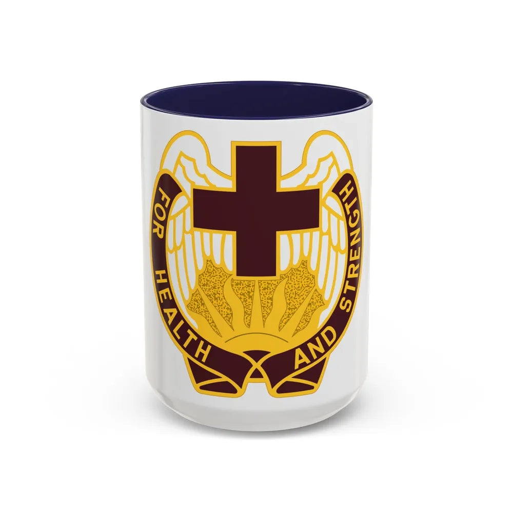 143 Evacuation Hospital (U.S. Army) Accent Coffee Mug-15oz-Navy-Go Mug Yourself