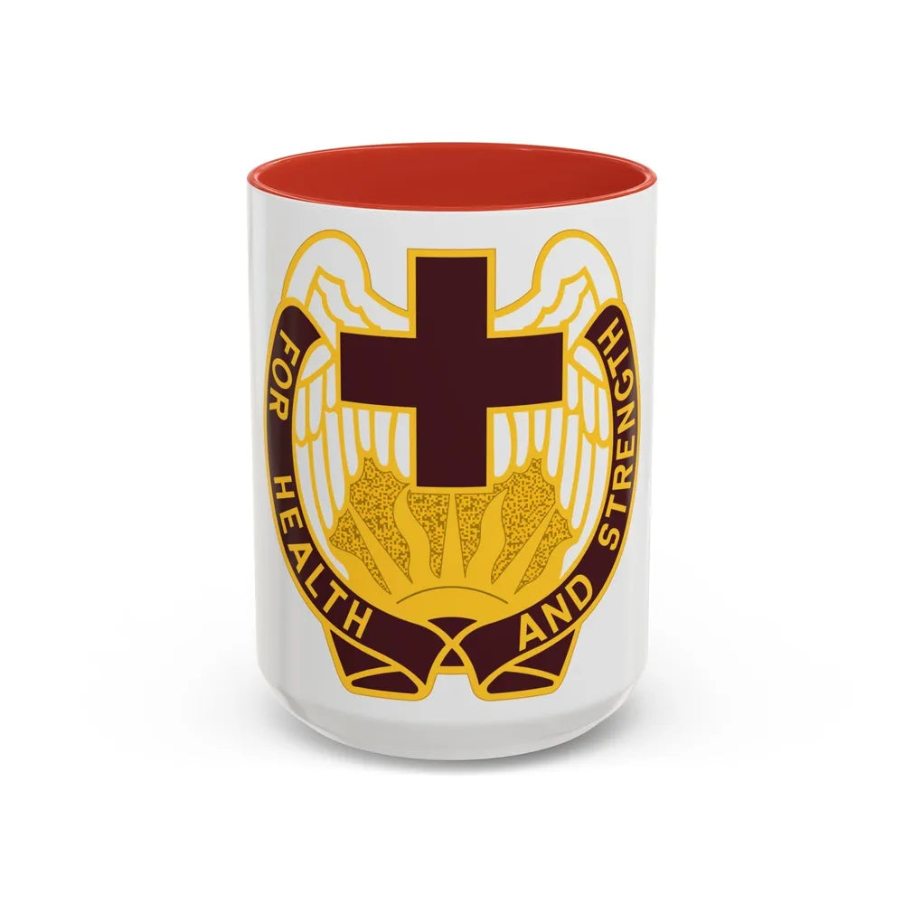 143 Evacuation Hospital (U.S. Army) Accent Coffee Mug-15oz-Red-Go Mug Yourself