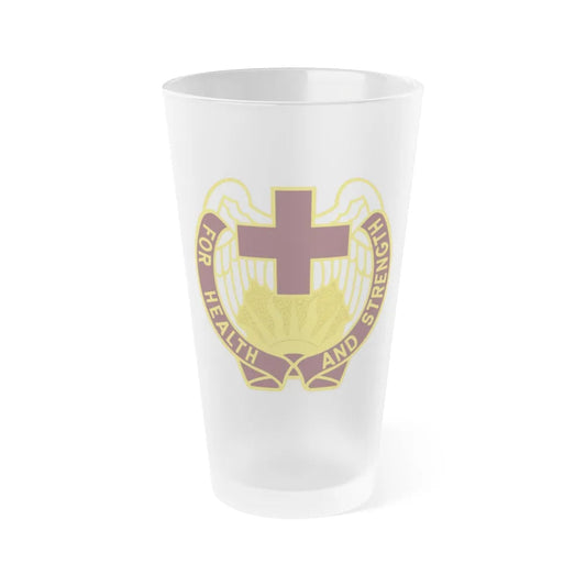 143 Evacuation Hospital (U.S. Army) Frosted Pint Glass 16oz-Go Mug Yourself