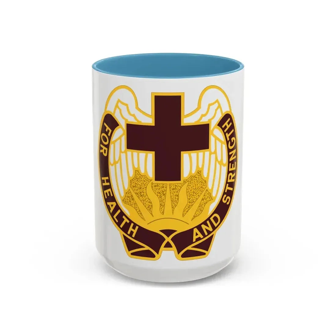 143 Evacuation Hospital (U.S. Army) Accent Coffee Mug 15oz Light Blue - Go Mug Yourself