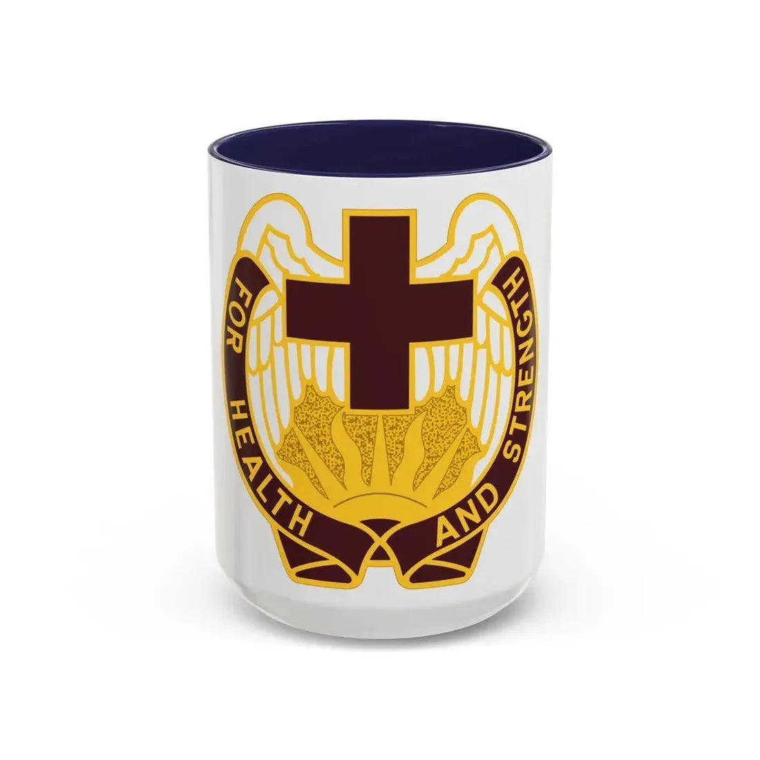 143 Evacuation Hospital (U.S. Army) Accent Coffee Mug 15oz Navy - Go Mug Yourself