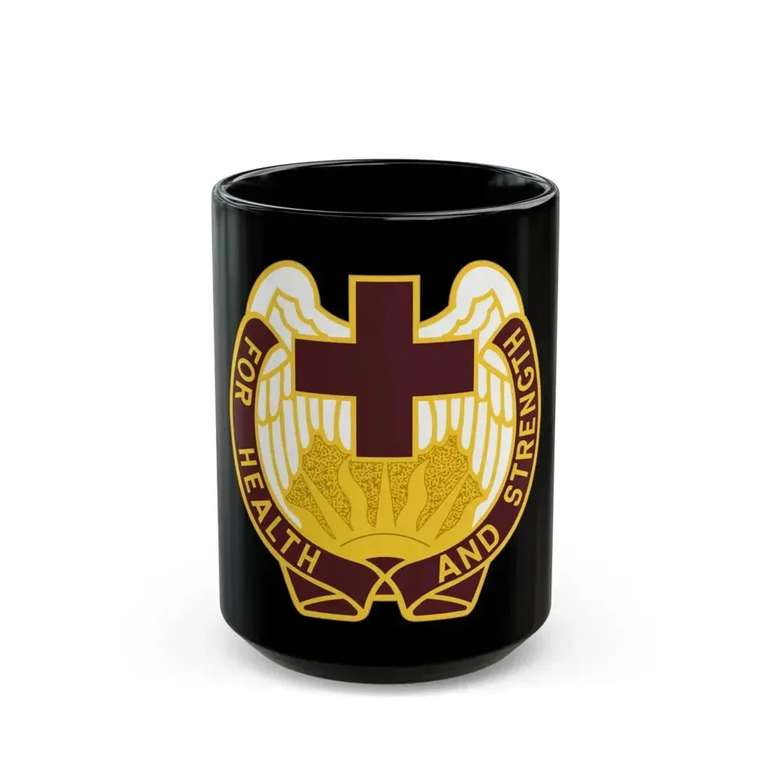 143 Evacuation Hospital (U.S. Army) Black Coffee Mug 15oz - Go Mug Yourself