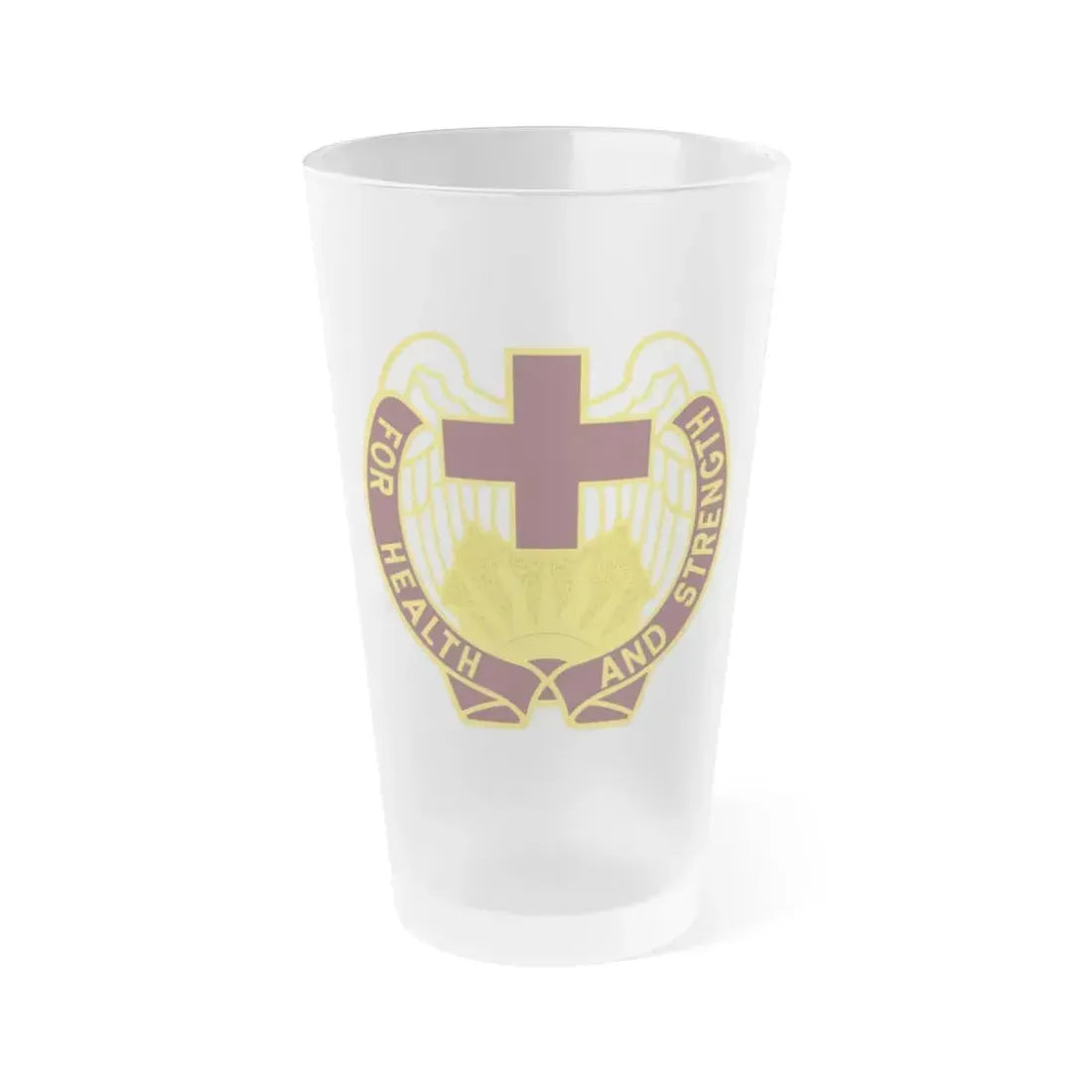 143 Evacuation Hospital (U.S. Army) Frosted Pint Glass 16oz Default Title - Go Mug Yourself