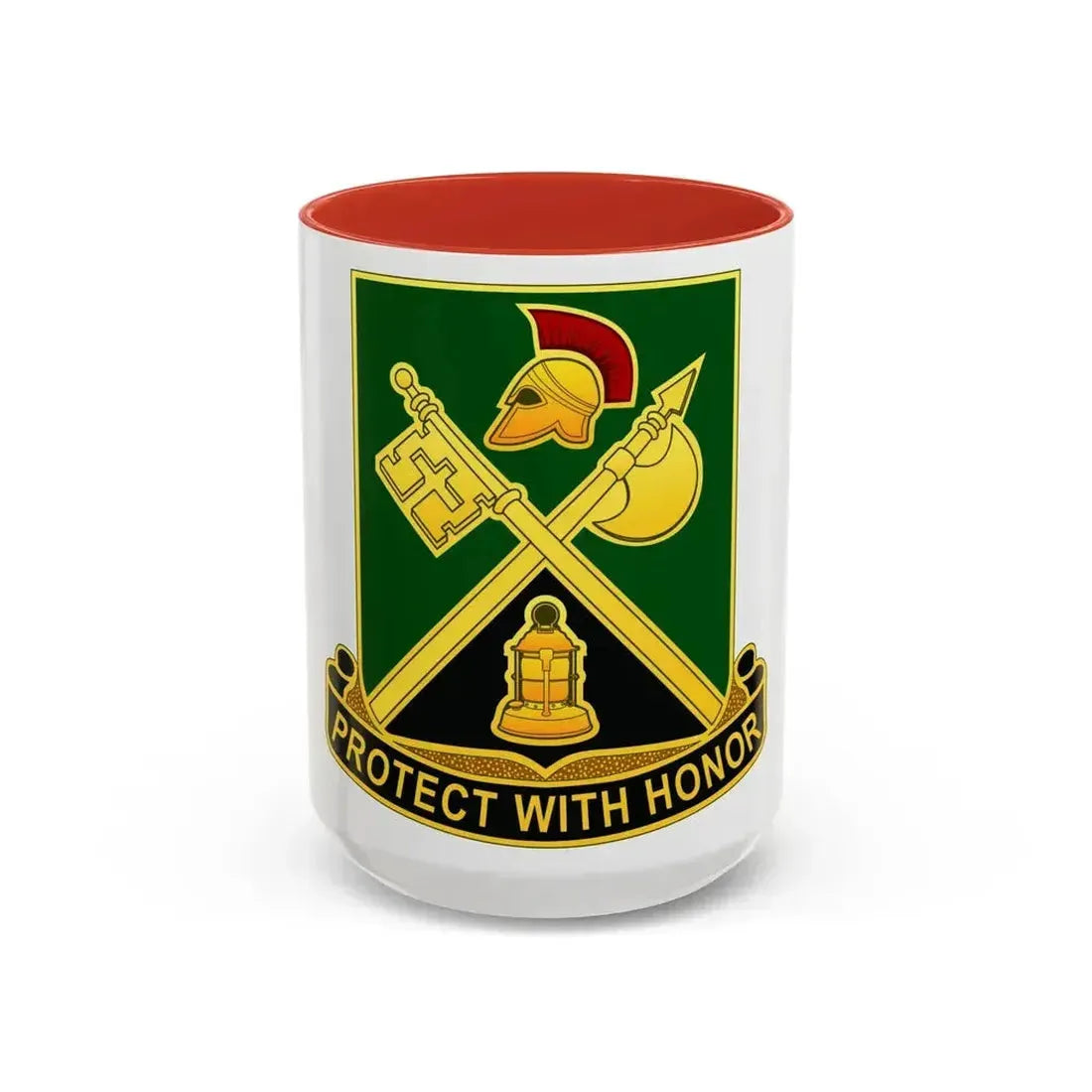143 Military Police Battalion CAANG (U.S. Army) Accent Coffee Mug 15oz Red - Go Mug Yourself
