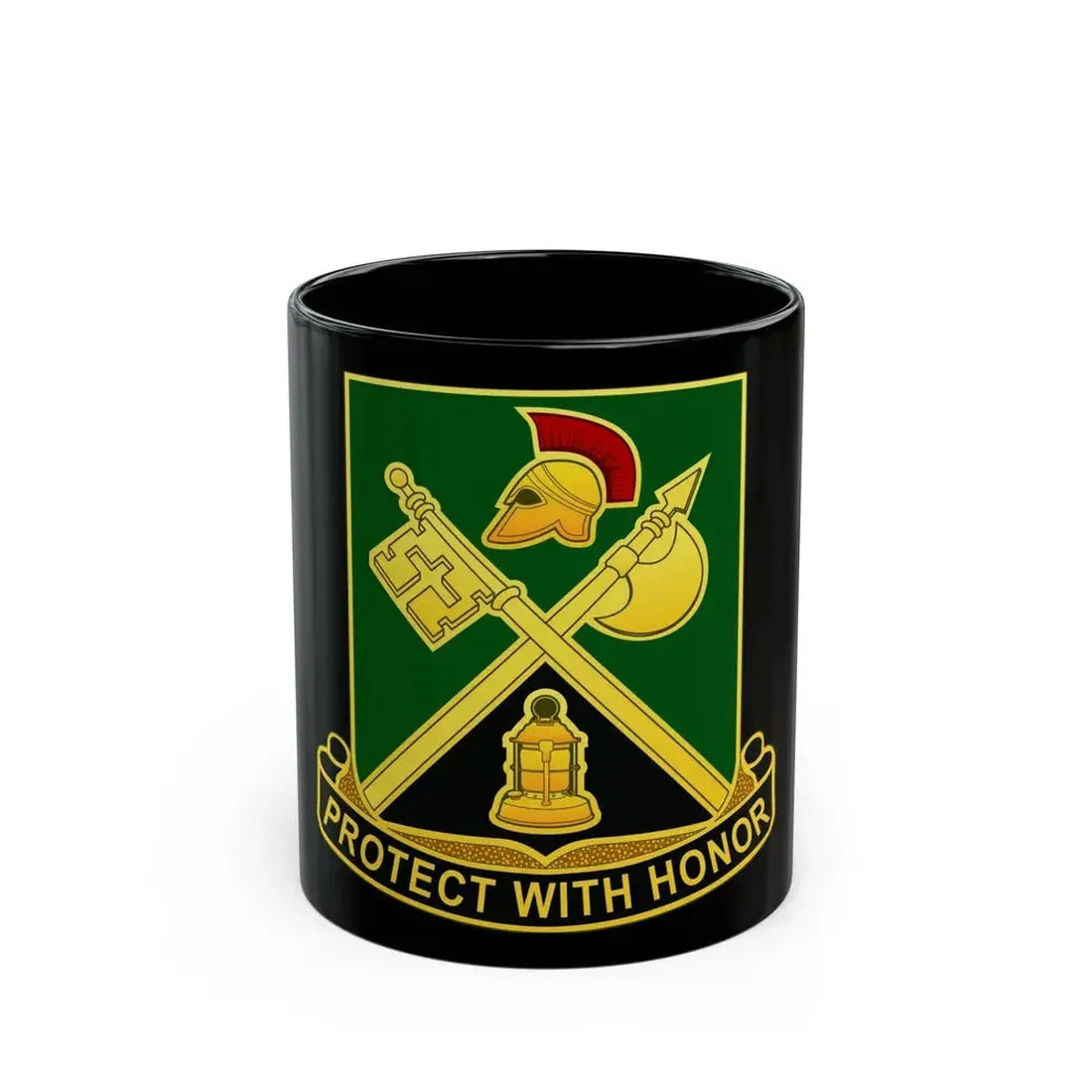 143 Military Police Battalion CAANG (U.S. Army) Black Coffee Mug 11oz - Go Mug Yourself