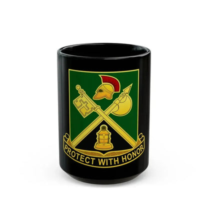 143 Military Police Battalion CAANG (U.S. Army) Black Coffee Mug 15oz - Go Mug Yourself
