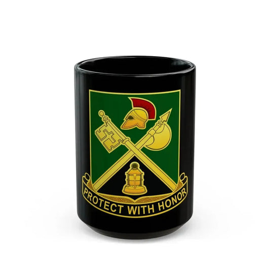 143 Military Police Battalion CAANG (U.S. Army) Black Coffee Mug 15oz - Go Mug Yourself