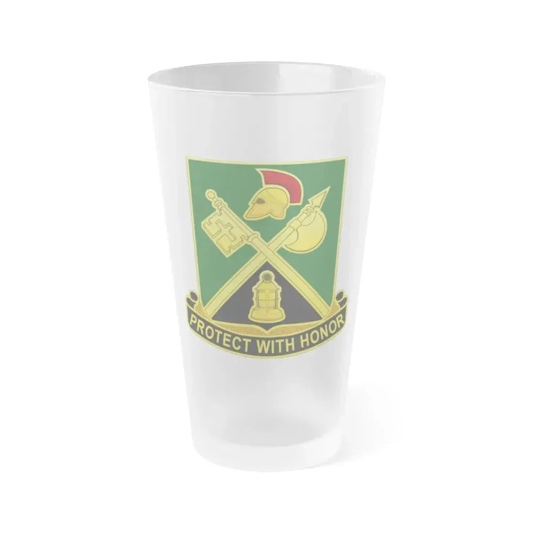 143 Military Police Battalion CAANG (U.S. Army) Frosted Pint Glass 16oz Default Title - Go Mug Yourself