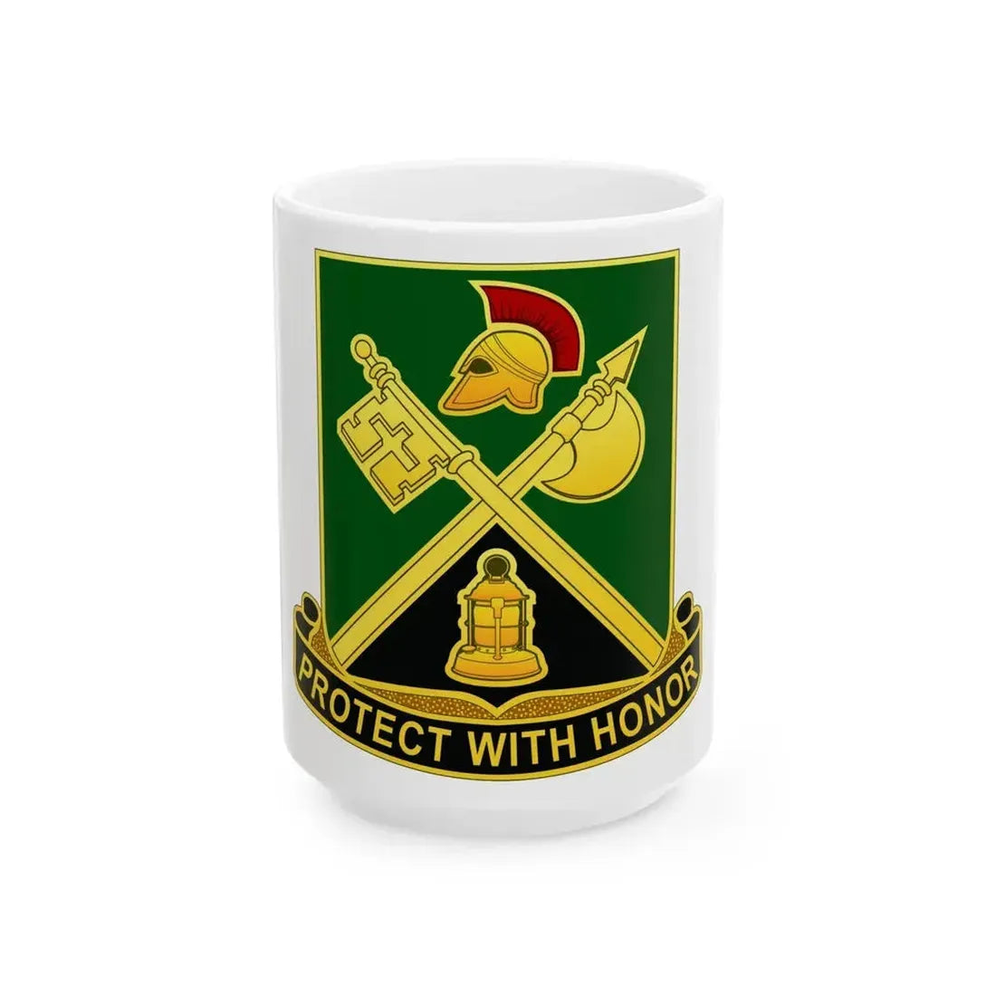 143 Military Police Battalion CAANG (U.S. Army) White Coffee Mug 15oz - Go Mug Yourself