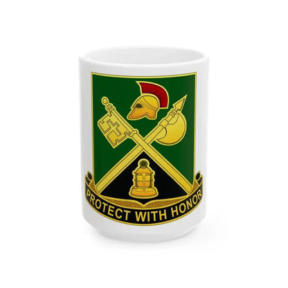 143 Military Police Battalion CAANG (U.S. Army) White Coffee Mug 15oz - Go Mug Yourself