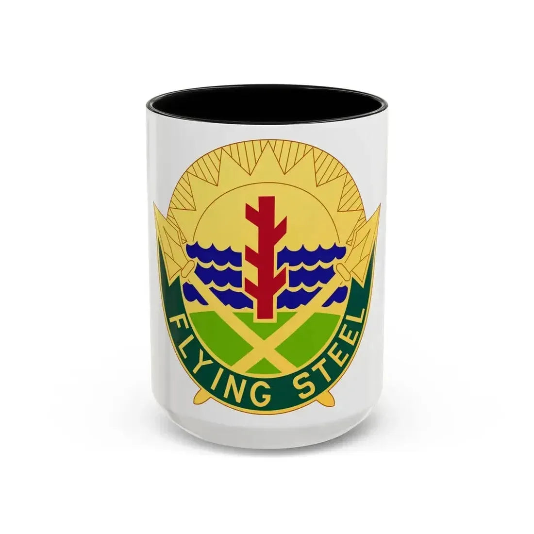 143 Military Police Battalion (U.S. Army) Accent Coffee Mug 15oz Black - Go Mug Yourself