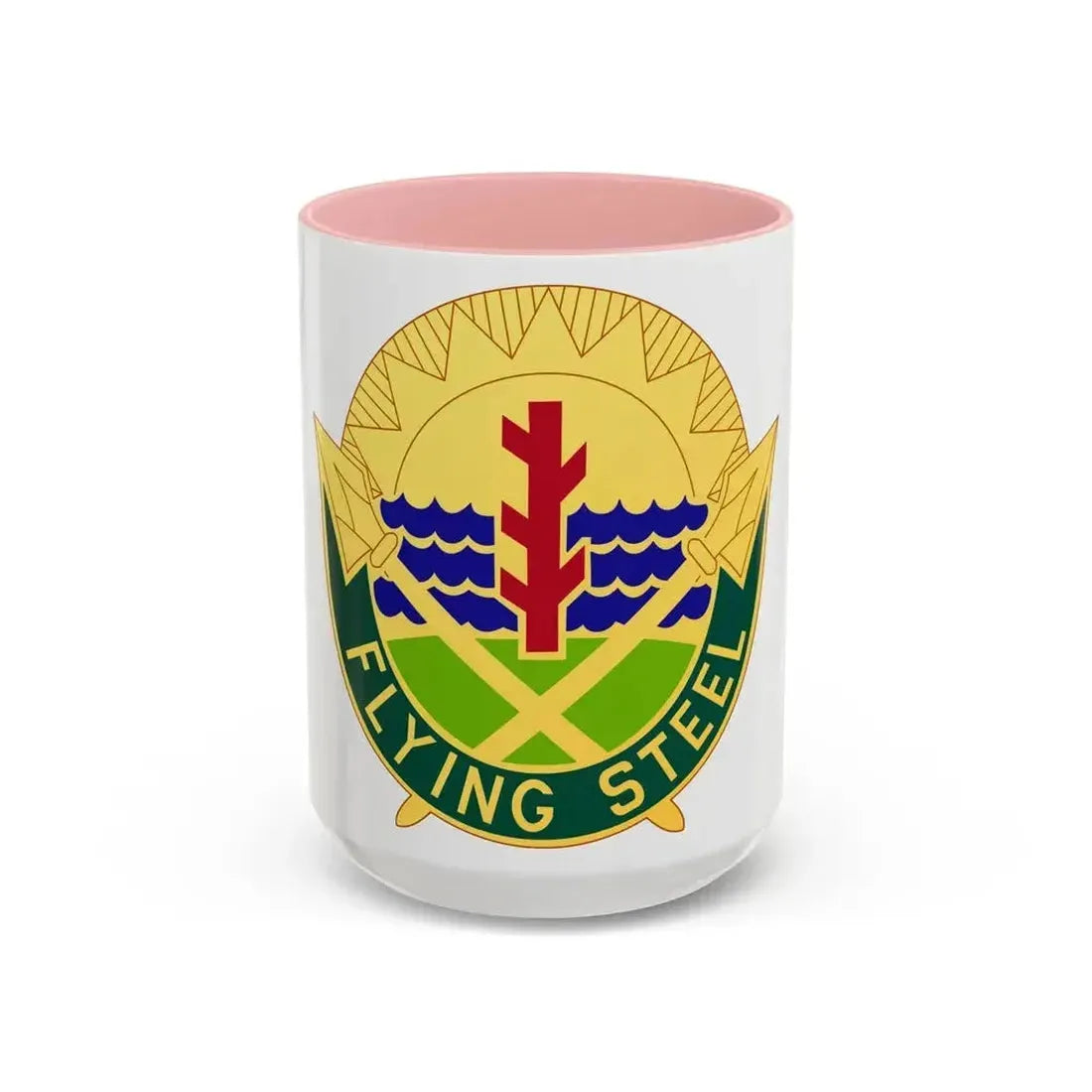 143 Military Police Battalion (U.S. Army) Accent Coffee Mug 15oz Pink - Go Mug Yourself