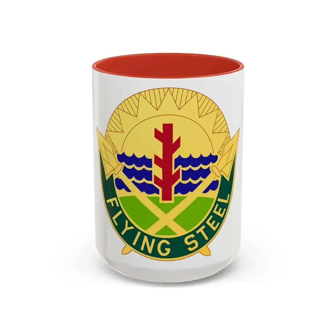143 Military Police Battalion (U.S. Army) Accent Coffee Mug 15oz Red - Go Mug Yourself