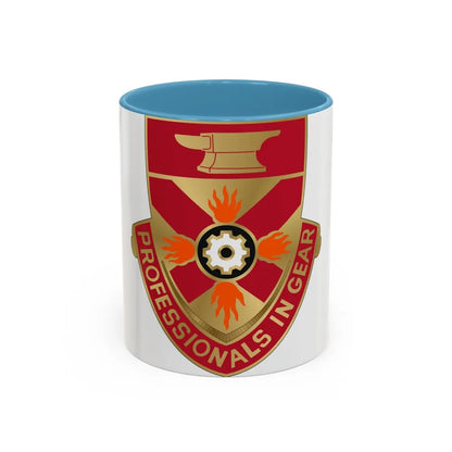 143 Ordnance Battalion (U.S. Army) Accent Coffee Mug-11oz-Light Blue-Go Mug Yourself