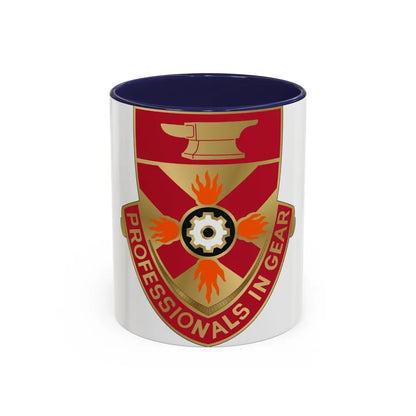 143 Ordnance Battalion (U.S. Army) Accent Coffee Mug-11oz-Navy-Go Mug Yourself