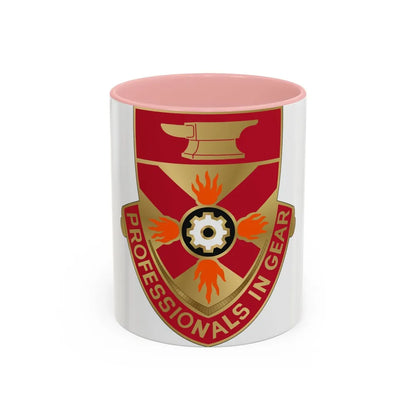 143 Ordnance Battalion (U.S. Army) Accent Coffee Mug-11oz-Pink-Go Mug Yourself