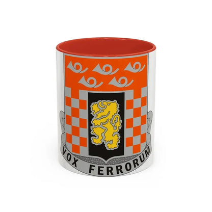 143 Signal Battalion (U.S. Army) Accent Coffee Mug 11oz Red - Go Mug Yourself