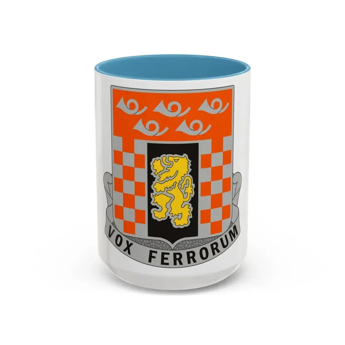 143 Signal Battalion (U.S. Army) Accent Coffee Mug 15oz Light Blue - Go Mug Yourself