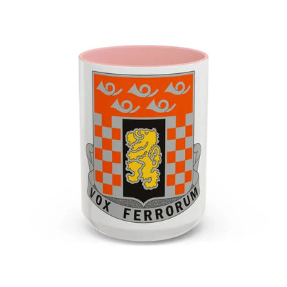 143 Signal Battalion (U.S. Army) Accent Coffee Mug 15oz Pink - Go Mug Yourself