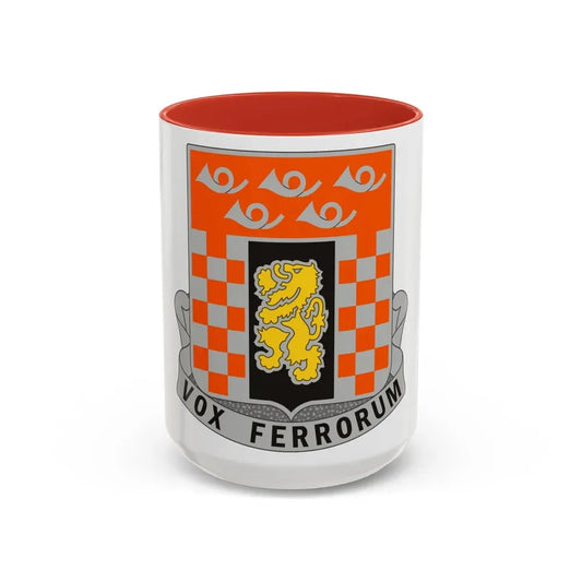 143 Signal Battalion (U.S. Army) Accent Coffee Mug 15oz Red - Go Mug Yourself