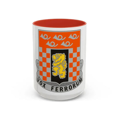143 Signal Battalion (U.S. Army) Accent Coffee Mug 15oz Red - Go Mug Yourself