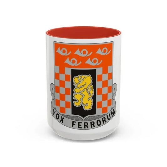 143 Signal Battalion (U.S. Army) Accent Coffee Mug 15oz Red - Go Mug Yourself