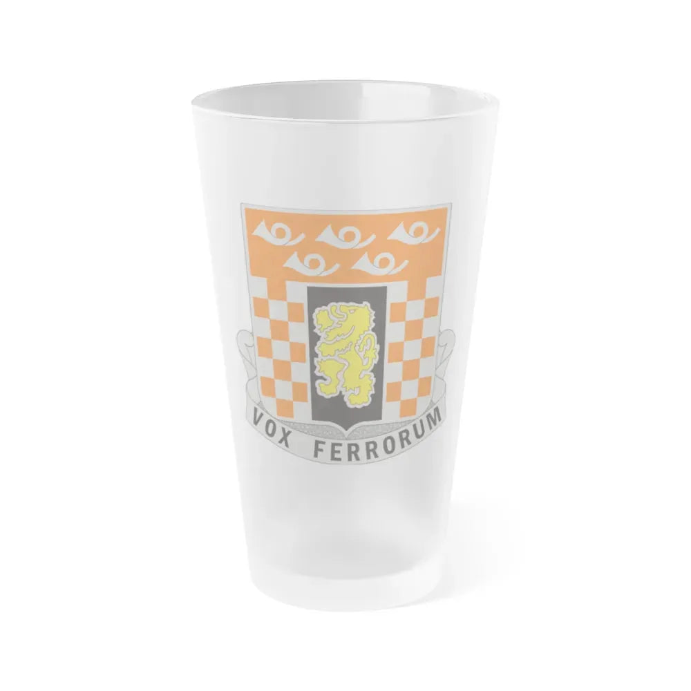 143 Signal Battalion (U.S. Army) Frosted Pint Glass 16oz Default Title - Go Mug Yourself